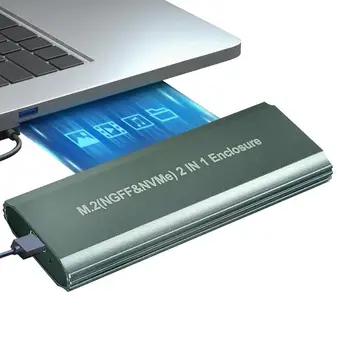 NVME Krytu 10Gbps M. 2 NVME USB Adaptér Hliníka, horčíka Typ C Gen2Dual Dohody Kryte Adaptéra Pre 2230 2242 2260 228