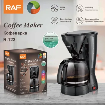 Kvapkanie kávovar 4 Poháre Malé kávovar s opakované použitie Filtra Otepľovanie Doska Coffee Pot pre Domácnosti a Kancelárie