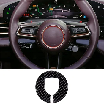 Pre Porsche Taycan 2019 2020 2021 2022 Mäkké Uhlíkových Vlákien Volante Vozidla Logo Panel Kryt Výbava Nálepky auto Príslušenstvo