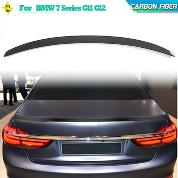 Carbon Fiber Auto Zadný Spojler Krídlo Pre BMW 7 Series G11 G12 740i 750i Sedan 4-dverový 2016-2022 Zadný Kufor Pery Spojler Krídlo