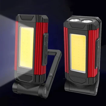 2200mAh Nabíjateľná Camping KLASU Pracovné Svetlo USB Dlho-trvajúce Skladacia Lampa LED Baterka Prenosné Latern Pochodeň Svetla Power Bank