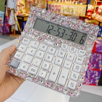 Multifunkčné cartoon kalkulačka crystal KTsolar darček k narodeninám úrad, supermarket