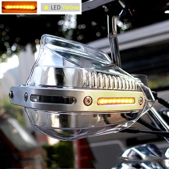 Motocykel Handguards Štít Vetru Progard System Guard zariadenia s LED Svetlá pre Kawasaki Z750, Z800 Z900 Zxr400 Zzr250