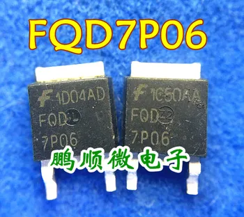 20pcs originálne nové FQD7P06 pole-efekt MOS tranzistor-7A-60V P-kanál 7P06 NA-252