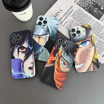 Anime Naruto Pol tváre, Postavy Sú Vhodné pre Zahraničného Obchodu Apple IPhone13promax Mobilný Telefón Prípade 12 Ochranný Kryt