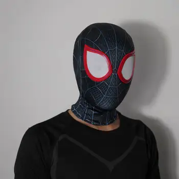 Marvel Spider Man 3d Masku Km Morales Do Spider Verš 1:1 Ručné Cosplay Kostým Replika Masky Pre Narodeninám