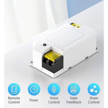 DIY Tuya Vysoký Výkon Istič Smart Light Switch Časovač WiFi APLIKÁCIU Diaľkové Ovládanie pre Alexa Domov Č Hub Potrebné