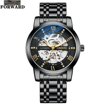 hodinky pre mužov Full-automatický pohyb voči poškriabaniu a opotrebovaniu zrkadlo business Duté svetelný nepremokavé Mužov watche