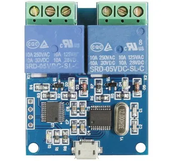 LCUS-2 typ dual channel 2-pásmový USB relé modul USB intelligent control switch