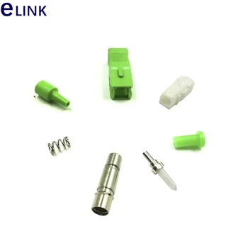 1000pcs SC/APC zelené vlákna konektor SÚPRAVY Preassembled Nezmontované Simplex SM 3.0 mm 2.0 mm 0,9 mm SC konektor pre príslušenstvo ELINK