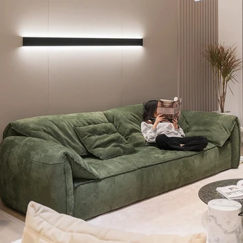Moderná Obývacia Miestnosť Nordic Gauč Salon Luxusné Talianske Relaxačné Dvojité Dizajnér, Obývacia Izba, Sedacie Súpravy, Spálne, Dekor Muebles Bytový Nábytok