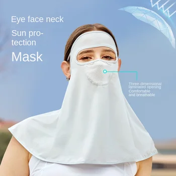 2 ks bočný Kryt Žena Ice Hodvábny Krém na opaľovanie Maska Ochrana UV Slnečník Priedušná opaľovací Krém Krku Ochrany Koni Závoj Žena