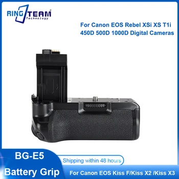 BG-E5 Battery Grip BGE5 Pre Canon EOS Rebel XSi XS T1i 450D 500D 1000D Digitálne Kamery Vertikálneho Battery Grip Pack Držiak Kamery