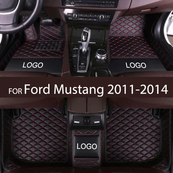 APPDEE Auto podlahové rohože pre Ford Mustang 2011 2012 2013 2014 Vlastné auto nohy Podložky automobilový koberec kryt