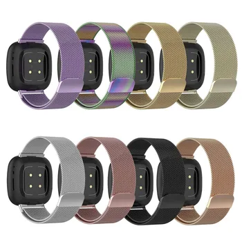 Kovové Pletivo Slučky Popruh Pre Fitbit naopak 3 4 Smart Hodinky Magnetický Náramok Náramok Pre Fitbit Naopak 3 Zmysle, 2 Correa
