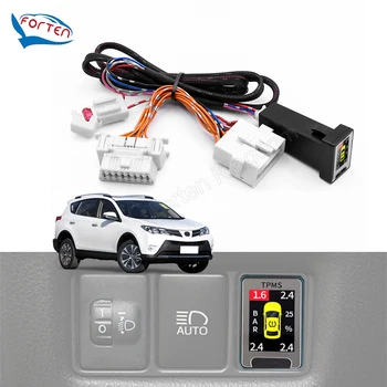TPMS Pneumatiky, Digitálny LCD Displej, Auto Alarm, Monitorovanie Tlaku v Pneumatikách Systém Pre Toyota RAV4 roky 2013-2015