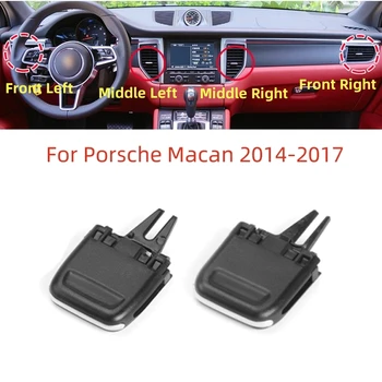 Auto Predný Panel Klimatizácie Zásuvky Klipy Kit, Zadný A/C Otvory Kartu Klip Pre Porsche Macan 2014 2015 2016 2017