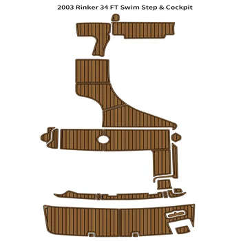 2003 Rinker 34FT Plávať Platformu Kokpitu Pad Loď EVA Pena Týk Palube Rohože