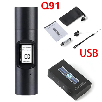 Non-Kontakt Prenosné Alkohol Tester s Digitálny Displej , USB Nabíjateľné BAC Tester s Políciou Triede, Vysoká Presnosť
