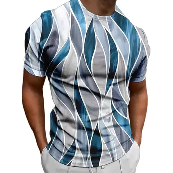 Módne T-Shirts Pre Mužov 3D Tlač Krátkym Rukávom Letné Topy Bežné Ulici O-neck T Shirt Nadrozmerné Tee Tričko pánske Oblečenie Hot