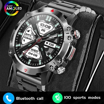 Pánske Nové Smartwatch Outdoorové Športy, 1.39-Palcový 390x390 Pixel Veľké Displeja Smartwatch 450mah High-Capacity Batérie Fitness Tracker