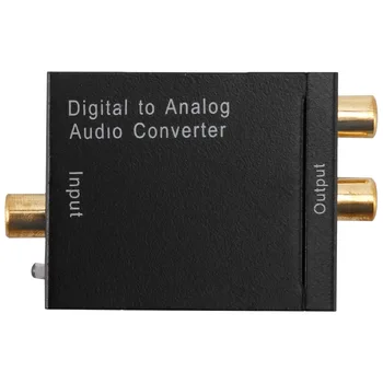 Koaxiálny digitálny Optický Toslink Signál na Analógový Audio Prevodník Adaptér RCA SV