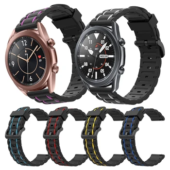 Silikónové potítka Pre Samsung Galaxy Watch3 45mm Smartwatch Popruh Watchband Pre Samsung Galaxy Sledujte 3 41mm Náramok Correa
