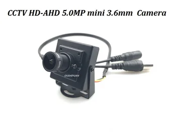 CCTV HD-AHD 5 Megapixelov 3.6 mm objektív širokouhlý Mini-box Bezpečnosti HD AHD Fotoaparát