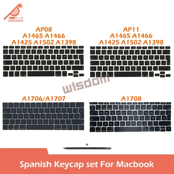 Notebook A1466 A1502 A1706 A1707 A1708 A1990 A1932 A2337 A2141 A2338 A2442 A2485 A2681 Španielsky Keycaps Tlačidlá Pre Macbook Klávesnice