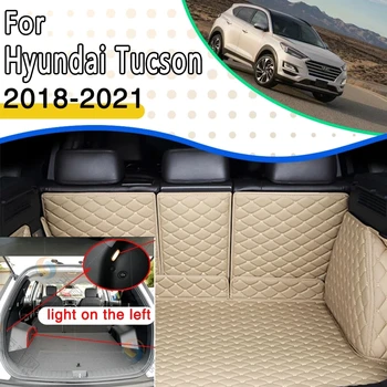 Auto Rohože Pre Hyundai Tucson TL 2018~2022 Nepremokavé Podložky Auto Rohože Acessorios Para Carro Zadné Cargo Zásobník batožinového priestoru Mat Auto Príslušenstvo