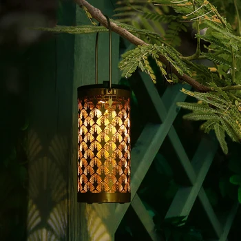 Solárne Svietidlo Vonkajšie Nabíjateľná Železa Dekoratívne Projekčnej Lampy Nepremokavé Cesty, Záhradné Osvetlenie Rose Gold
